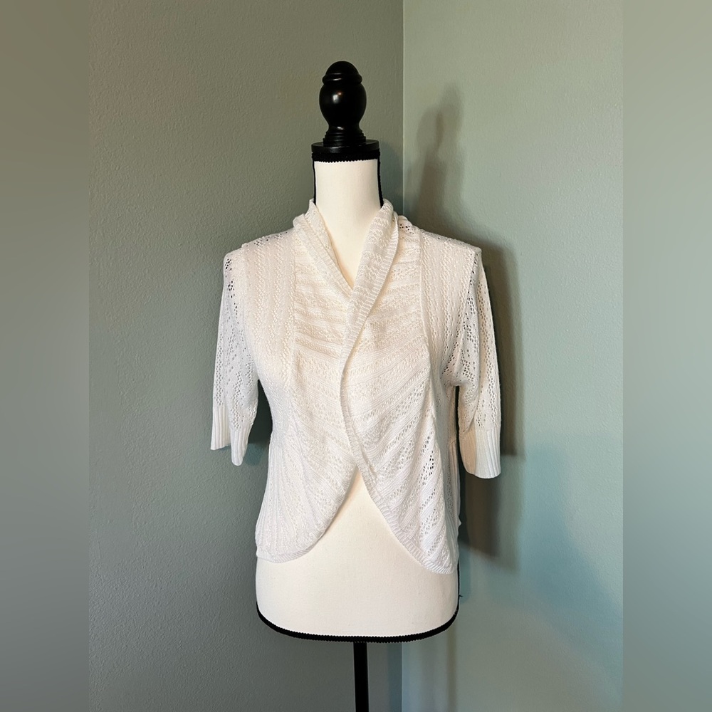 Women’s Yarn Arts Lace Knit Cardigan Size M